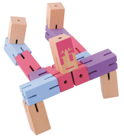 Joc logic IQ Puzzle 3D Figurina violet, Fridolin [2]