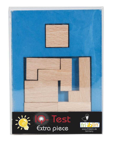 Joc logic IQ puzzle din lemn Extra piesa-5, Fridolin [0]