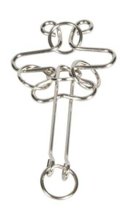 Puzzle - Joc logic IQ puzzle metalic 4*, Fridolin