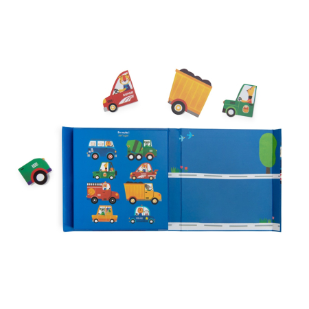 Joc magnetic Vehicule Les Popipop, Moulin Roty [2]