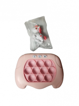 Joc Pop It electronic, interactiv, consola pentru copii si adulti, Antistres, Sunete si Lumini, Portabil, 4 Moduri, Multiplayer, Memorie, Score Mode, Squeeze Poppet, Antistres, unicorn alb [4]