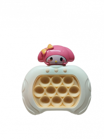 Joc Pop It electronic, interactiv, consola pentru copii si adulti, Antistres, Sunete si Lumini, Portabil, 4 Moduri, Multiplayer, Memorie, Score Mode, Squeeze Poppet, Antistres, Hello Kitty [1]