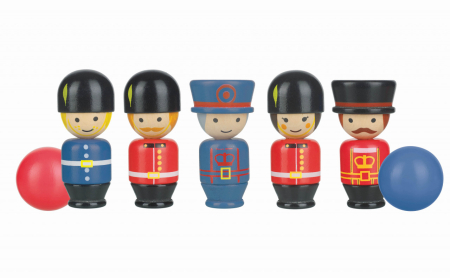 Noutati si reduceri - Joc popice figurine londoneze, Orange Tree Toys