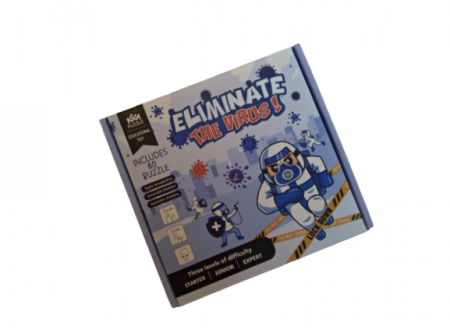 Joc puzzle Elimina Virusul, 3 grade de dificultate, 60 de planse, Joc pentru minte, Puzzle Montessori educativ pentru copii [8]