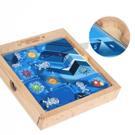 Joc puzzle Elimina Virusul, 3 grade de dificultate, 60 de planse, Joc pentru minte, Puzzle Montessori educativ pentru copii [1]