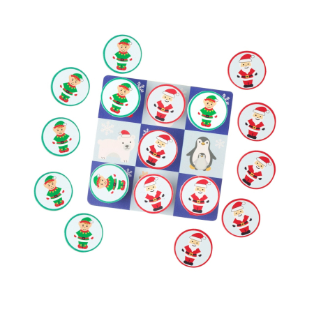 Noutati si reduceri - Joc tic tac toe din lemn varianta de sarbatori, Orange Tree Toys