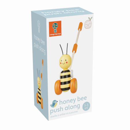 Noutati si reduceri - Jucarie de impins albinuta, Orange Tree Toys