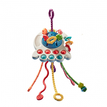 Jucarie educationala Montessori pentru bebelusi, invatare timpurie, dezvoltare senzoriala, dentitie fara BPA, 1-3 ani [1]