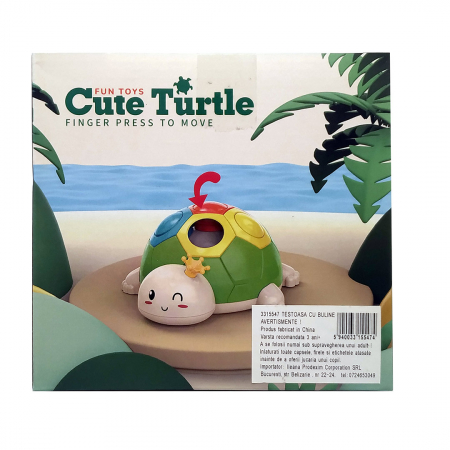 Jucarie interactiva Montessori pentru copii, Dezvoltare Motricitate fina, 18 luni, Broscuta cu buline, multicolor - Fun Toys [8]