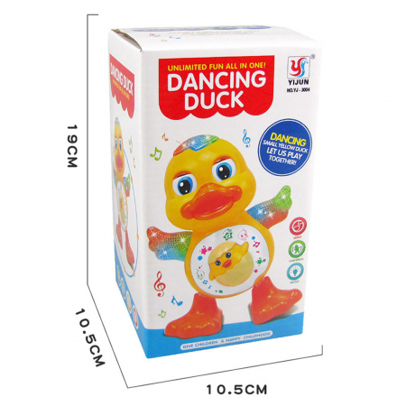 Jucarie interactiva ce canta, lumineaza si danseaza, Ratusca vesela, 3 ani [6]