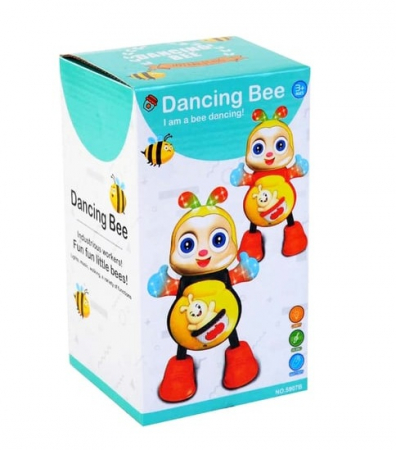 Jucarie interactiva ce canta, lumineaza si danseaza, Albinuta dansatoare, 3 ani +, EduJucarii [3]