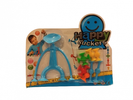 Jucarie interactiva, Set 8 figurine din silicon cu Ventuze, 3 ani [0]