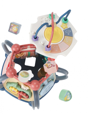 Jucarie interactiva si educativa 7 in 1 cu sunete si lumini, centru de activitati multiple, Albastru belgrave, 3 ani+, Edujucarii [2]