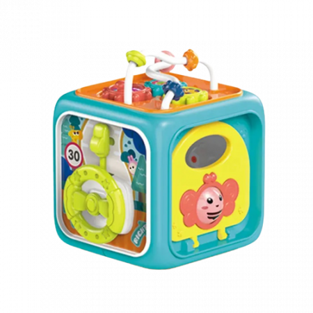 Jucarie interactiva si educativa 6 in 1 cu sunete si lumini, centru de activitati multiple, albastru, 3 ani+, Edujucarii [2]