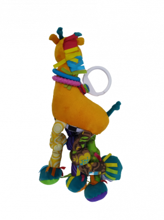 Jucarie pentru bebelusi, invatare timpurie, dezvoltare senzoriala, dentitie fara BPA, 0 luni, multicolor, Girafa - EDUJUCARII [2]