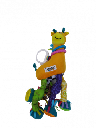 Jucarie pentru bebelusi, invatare timpurie, dezvoltare senzoriala, dentitie fara BPA, 0 luni, multicolor, Girafa - EDUJUCARII [1]
