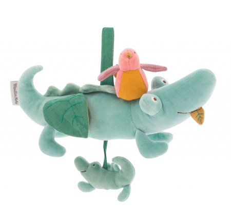 Noutati si reduceri - Jucarie senzoriala bebe Crocodilul cu activitati, Moulin Roty