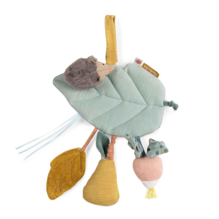 Noutati si reduceri - Jucarie senzoriala bebe Frunza cu arici, Moulin Roty
