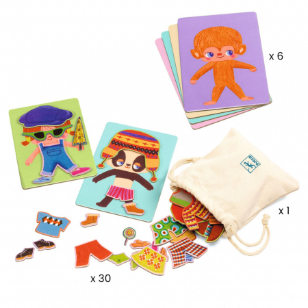Jucarii educative Dress Up Bingo, Djeco [2]