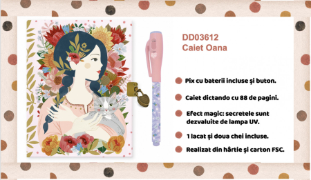 Jurnal secret cu pix magic Oana, Djeco [3]