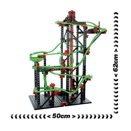 Kit STEM Cursa cu obstacole Dynamic L2, Fischertechnik [3]