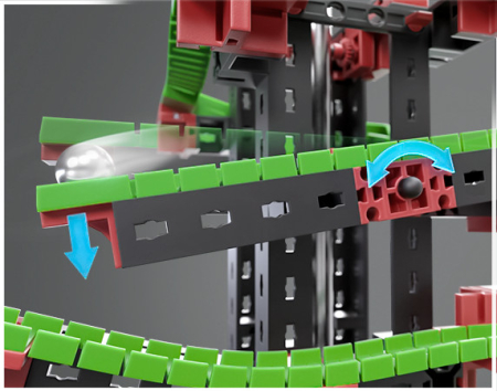 Kit STEM Cursa cu obstacole Dynamic S, Fischertechnik [4]