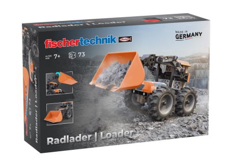 Noutati si reduceri - Kit STEM Incarcator frontal de asamblat si manevrat, Fischertechnik
