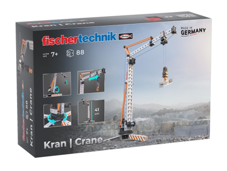 Noutati si reduceri - Kit STEM Macara de asamblat si manevrat, Fischertechnik