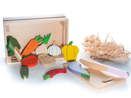 Noutati si reduceri - Ladita cu legume, jucarie handmade Marc toys