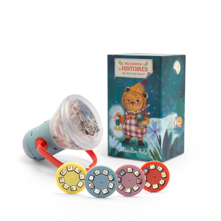 Noutati si reduceri - Lanterna cu povesti Minouchkas, Moulin Roty
