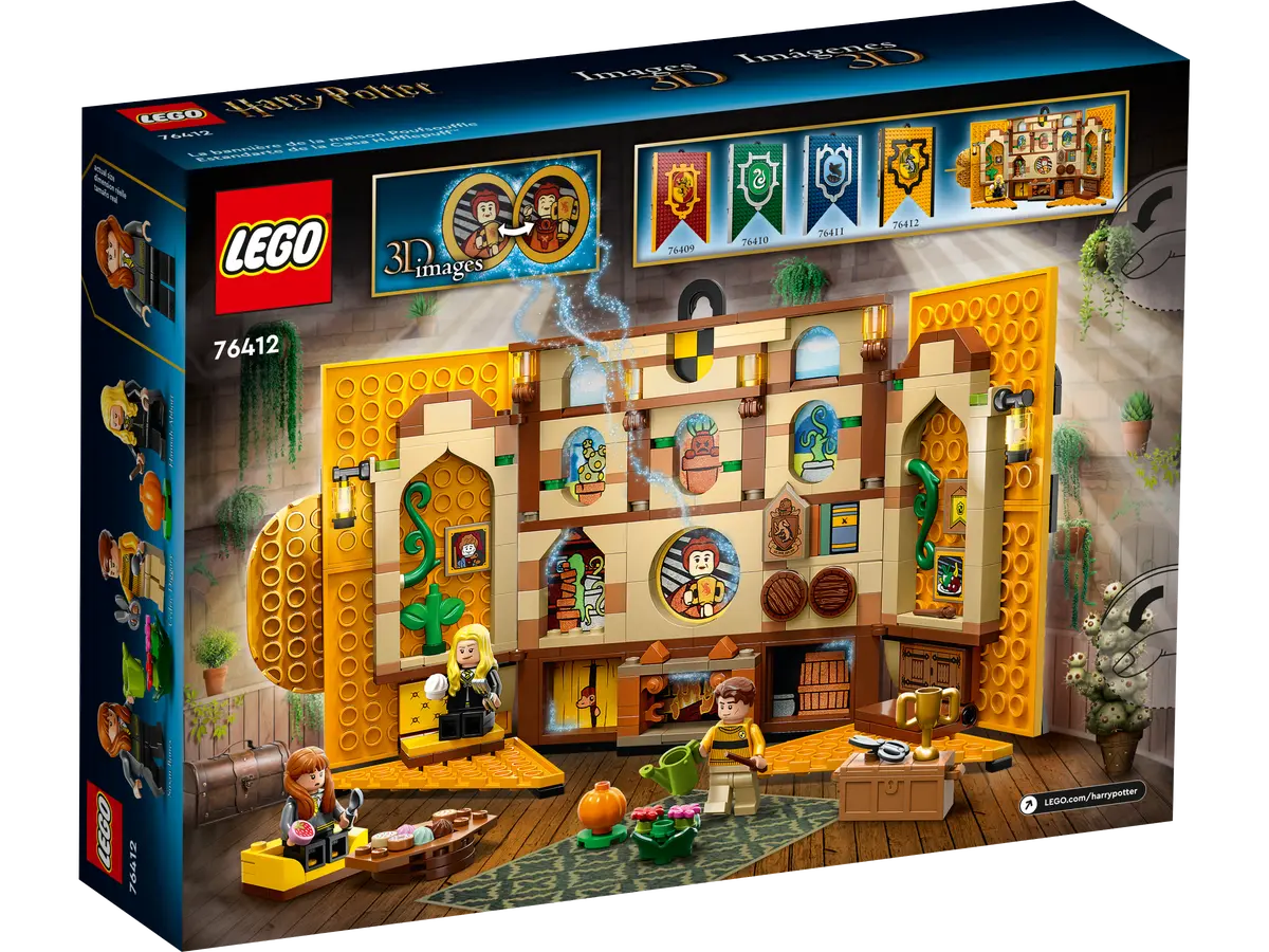 LEGO Harry Potter, Bannerul Casei Hufflepuff 76412, 313 piese,  9 ani+ [0]