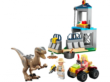 LEGO Jurassic World - Evadarea unui Velociraptor 76957, 137 piese [1]