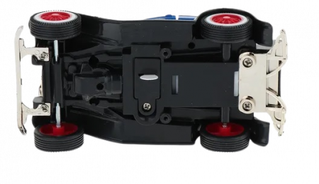 Masina de colectie, de epoca, vintage, decapotabila, cu lumini si sunete, albastru, 12x6x6 cm [5]