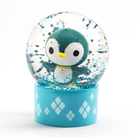 Mini glob cu zapada si personaj, Djeco Pinguin [0]