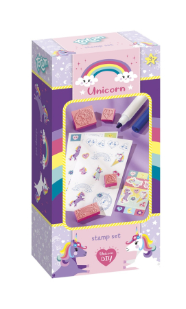 Noutati si reduceri - Mini set creativ Stampile cu unicorni