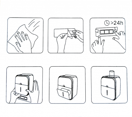 Organizator de Baie cu Sertar pentru Servetele si Suport Hartie Igienica 3-in-1 cu Tava si Suport pentru Telefon si Accesorii, Compartimentat [6]