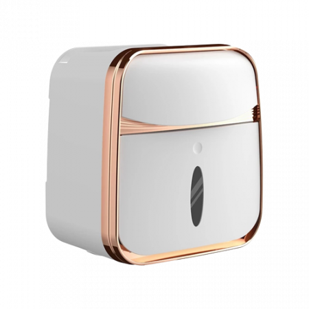 Organizator de Baie cu Sertar pentru Servetele si Suport Hartie Igienica 3-in-1 cu Tava si Suport pentru Telefon si Accesorii, Compartimentat [6]