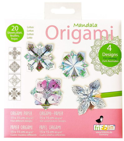 Noutati si reduceri - Origami Mandala de colorat, Fridolin
