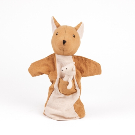Noutati si reduceri - Papusa de mana Cangur cu pui, Egmont Toys