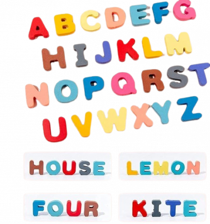 Placa Montessori 7 in 1, Joc logaritmic cu multiple activitati, Puzzle cu cifre, litere,  forme geometrice, mijloace de transport,  Joc de pescuit, 3ani+, EduJucarii [1]