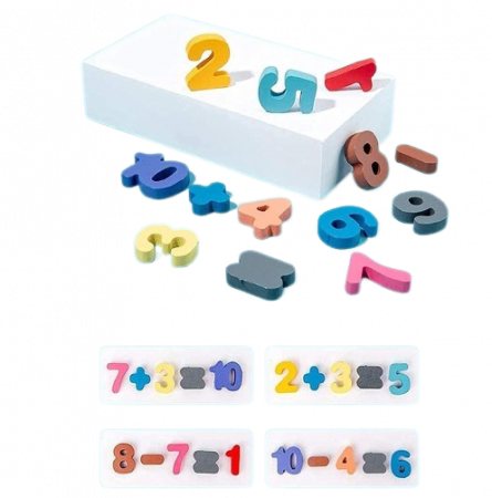 Placa Montessori 7 in 1, Joc logaritmic cu multiple activitati, Puzzle cu cifre, litere,  forme geometrice, mijloace de transport,  Joc de pescuit, 3ani+, EduJucarii [2]