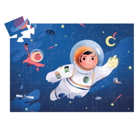 Puzzle Astronaut pe luna, Djeco [5]