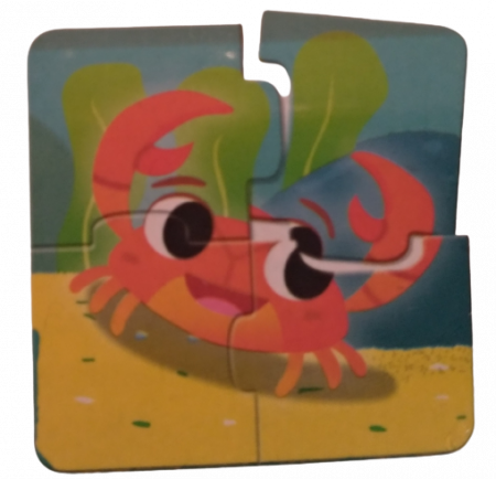 Puzzle Bebe Vietati marine, 8 puzzle-uri cu cate 4 piese fiecare [8]