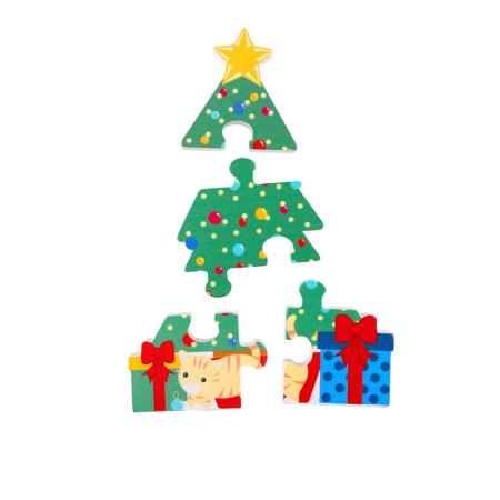 Puzzle Bradul de Craciun din lemn, Orange Tree Toys [2]