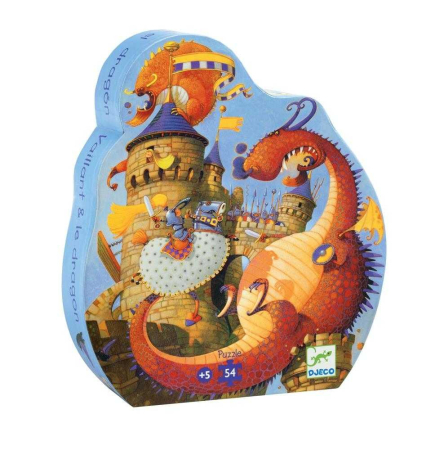 Puzzle Cavalerul si dragonul, Djeco [0]