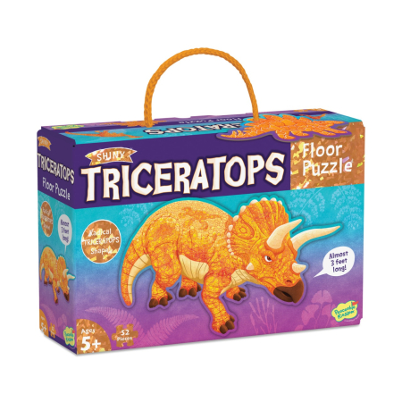 Noutati si reduceri - Puzzle de podea in forma de triceratop, Triceratops Floor Puzzle