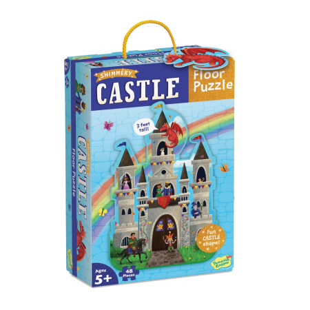 Noutati si reduceri - Puzzle de podea u00een forma de castel, cu personaje si dragoni, Castle Floor Puzzle