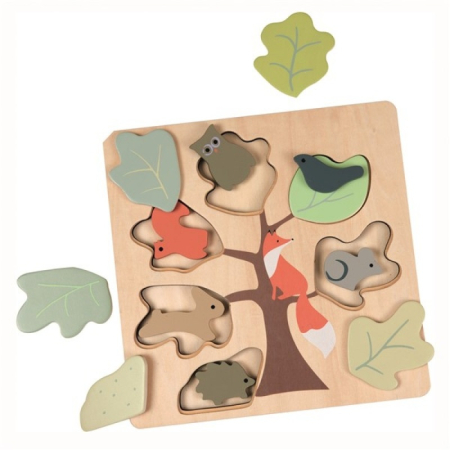 Puzzle din lemn vulpita, Egmont Toys [2]
