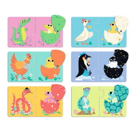 Puzzle duo Puiul din ou, Djeco [5]