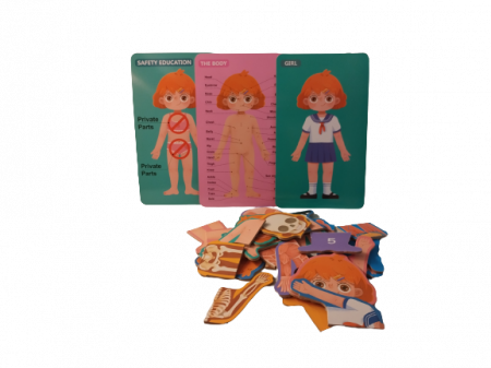 Puzzle educativ, Anatomia Corpului Uman, Limba Romana, Fata, 36 piese, 3 ani+, Edujucarii [7]